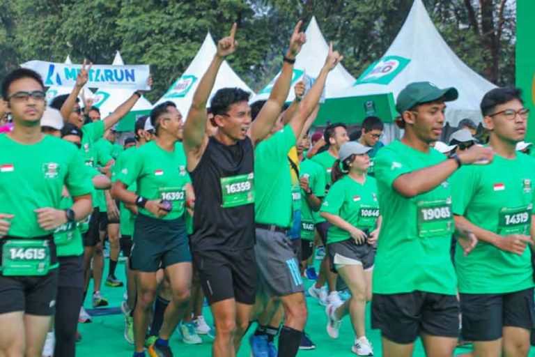 Event lomba lari ini terbagi dalam kategori Family Run 2,5K, 5K, dan 10K