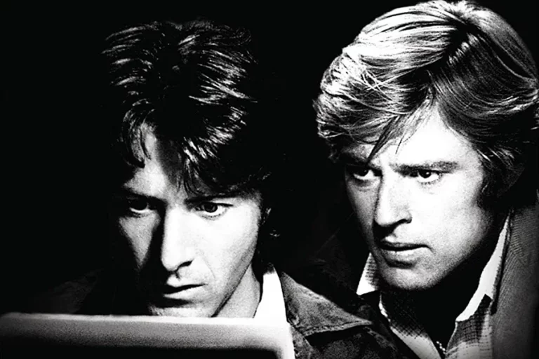 Dustin Hoffman dan Robert Redford dalam film All the President's Men (1976)